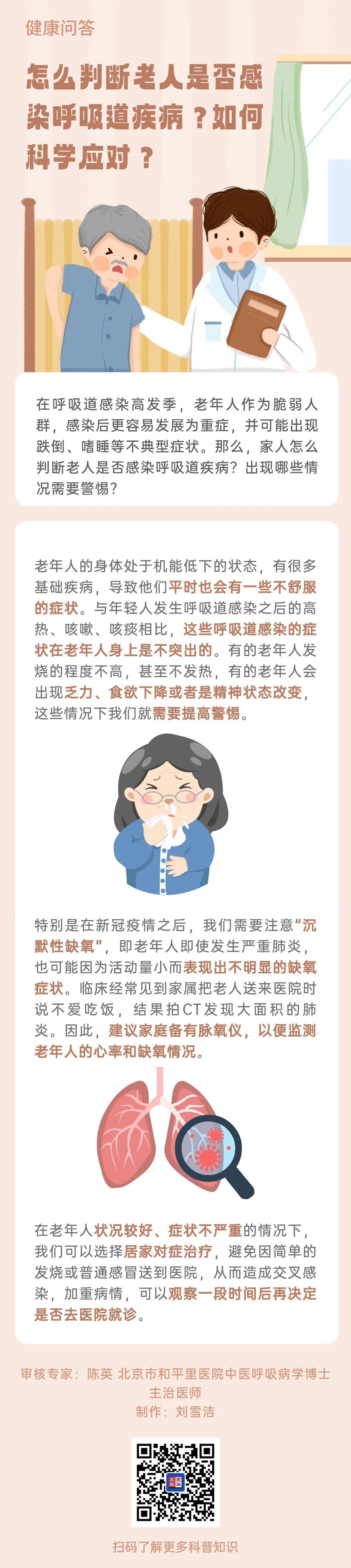 怎么判断老人是否感染呼吸道疾病？如何科学应对？