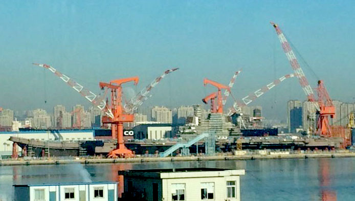 首艘国产航母或今年上半年下水 2020年前服役