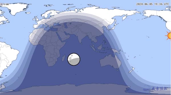 月亮在“变脸” 6日凌晨邀你看“半影月食”