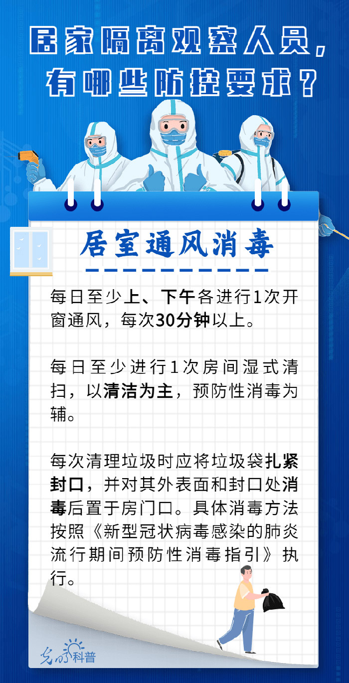 【防疫科普】居家隔离观察人员，有哪些防控要求？