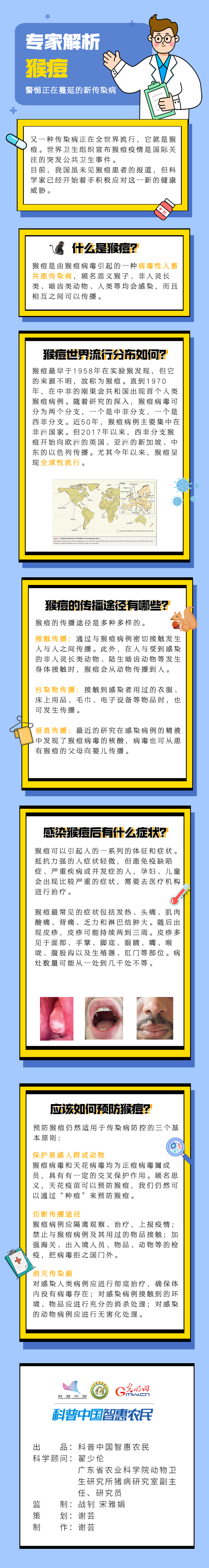 一图读懂丨猴痘的世界流行分布情况如何？有哪些传播途径？