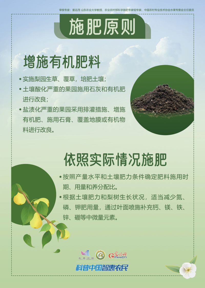 【智惠农民】一图读懂：梨春季科学施肥指导意见