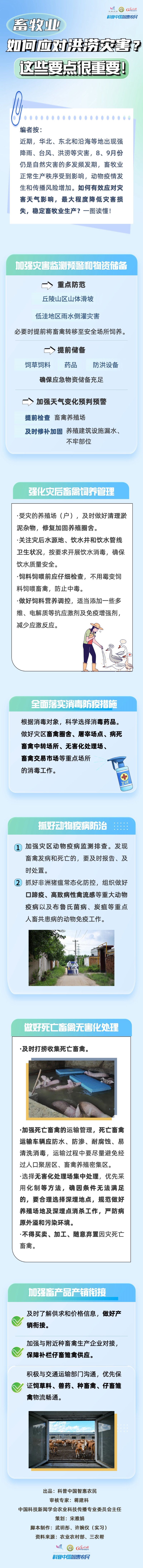 【智农图解】畜牧业如何应对洪涝灾害？这些要点很重要！