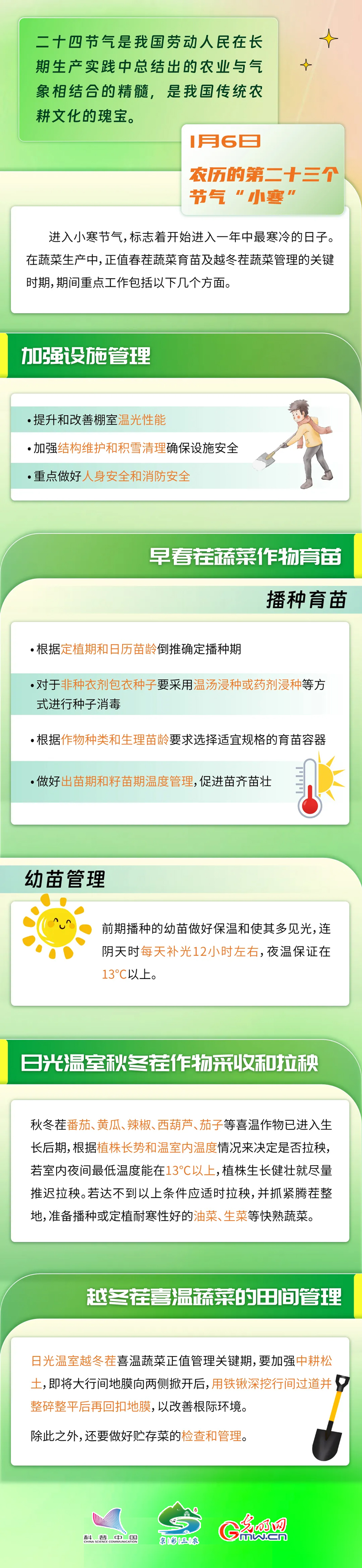 节气话农事丨小寒最寒，抓好育苗关键期