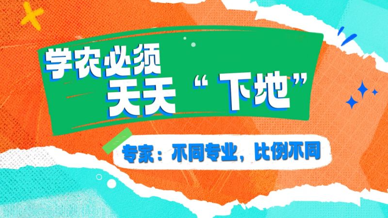 【大国粮策】学农必须天天“下地”？专家：不同专业比例不同