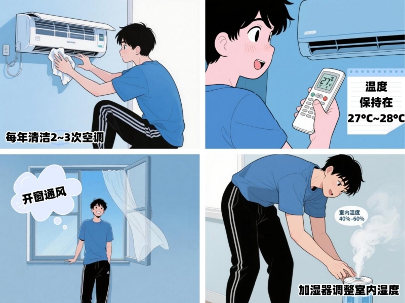 科普漫画｜热到失眠？空调+内调，睡个好觉并不难！