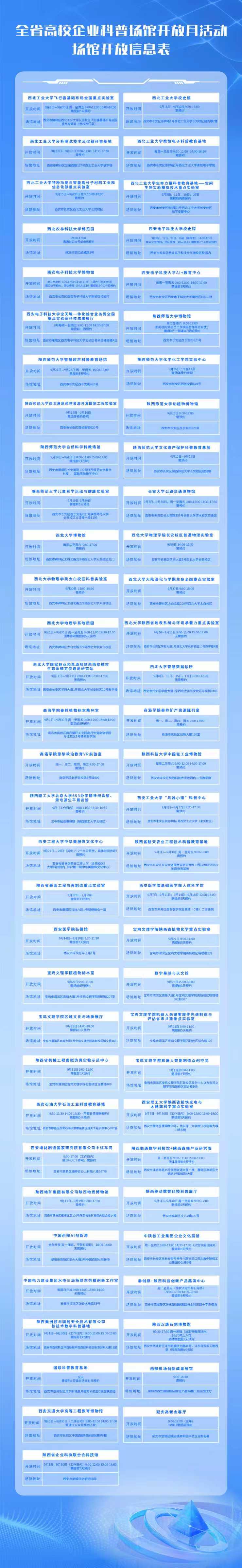 2026陕西省高校企业科普场馆开放月活动启动 2026陕西省高校企业科普场馆开放月活动启动