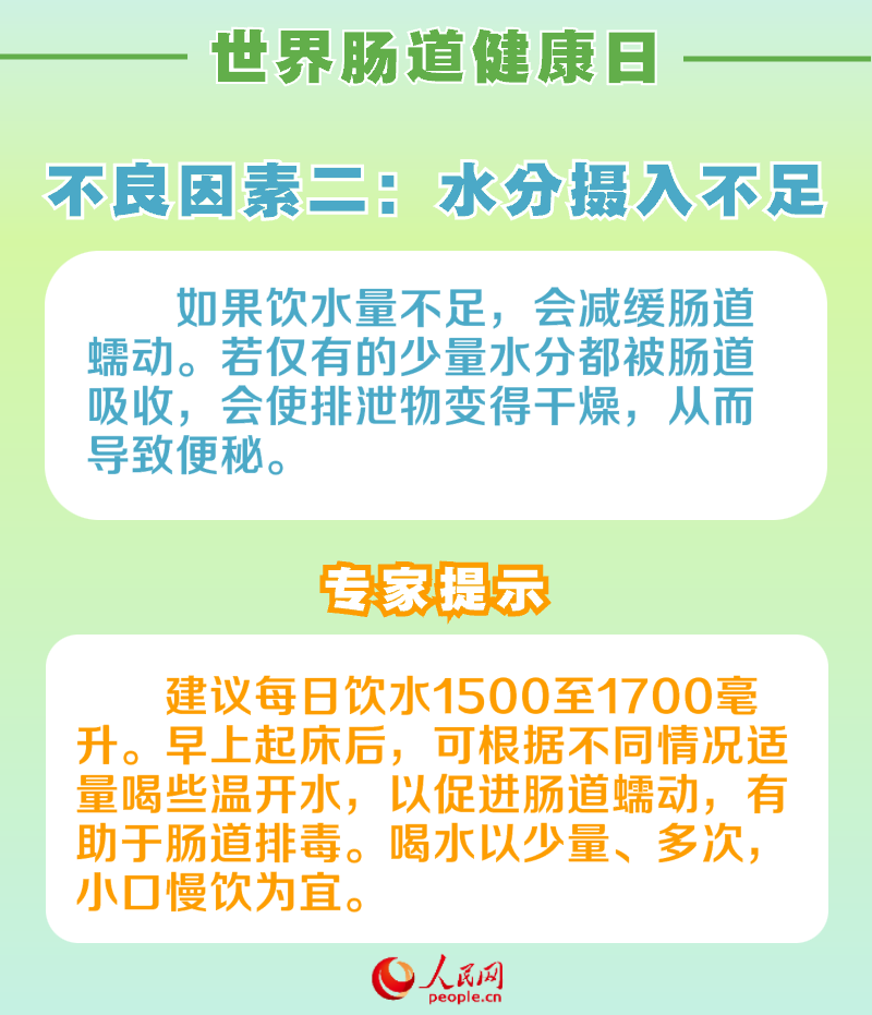 世界肠道健康日：呵护肠道健康 请避开这6个不良因素