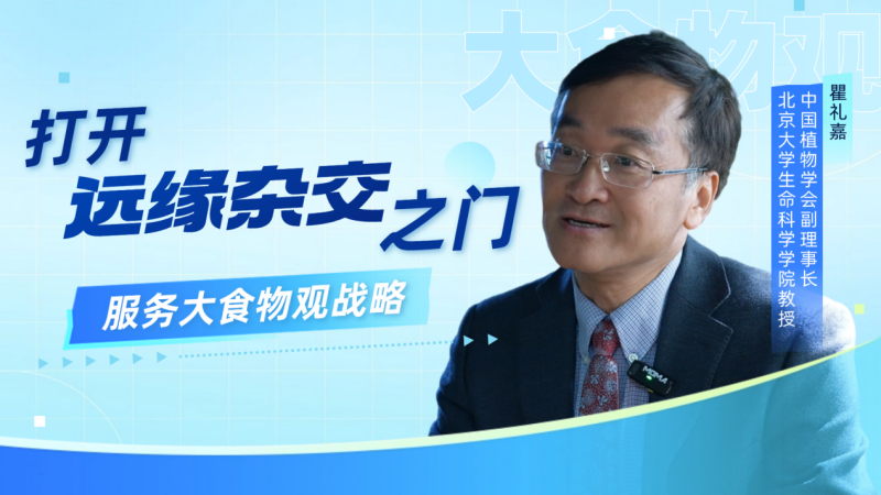 【对话科学家】中国植物学会副理事长瞿礼嘉：打开远缘杂交的“大门”