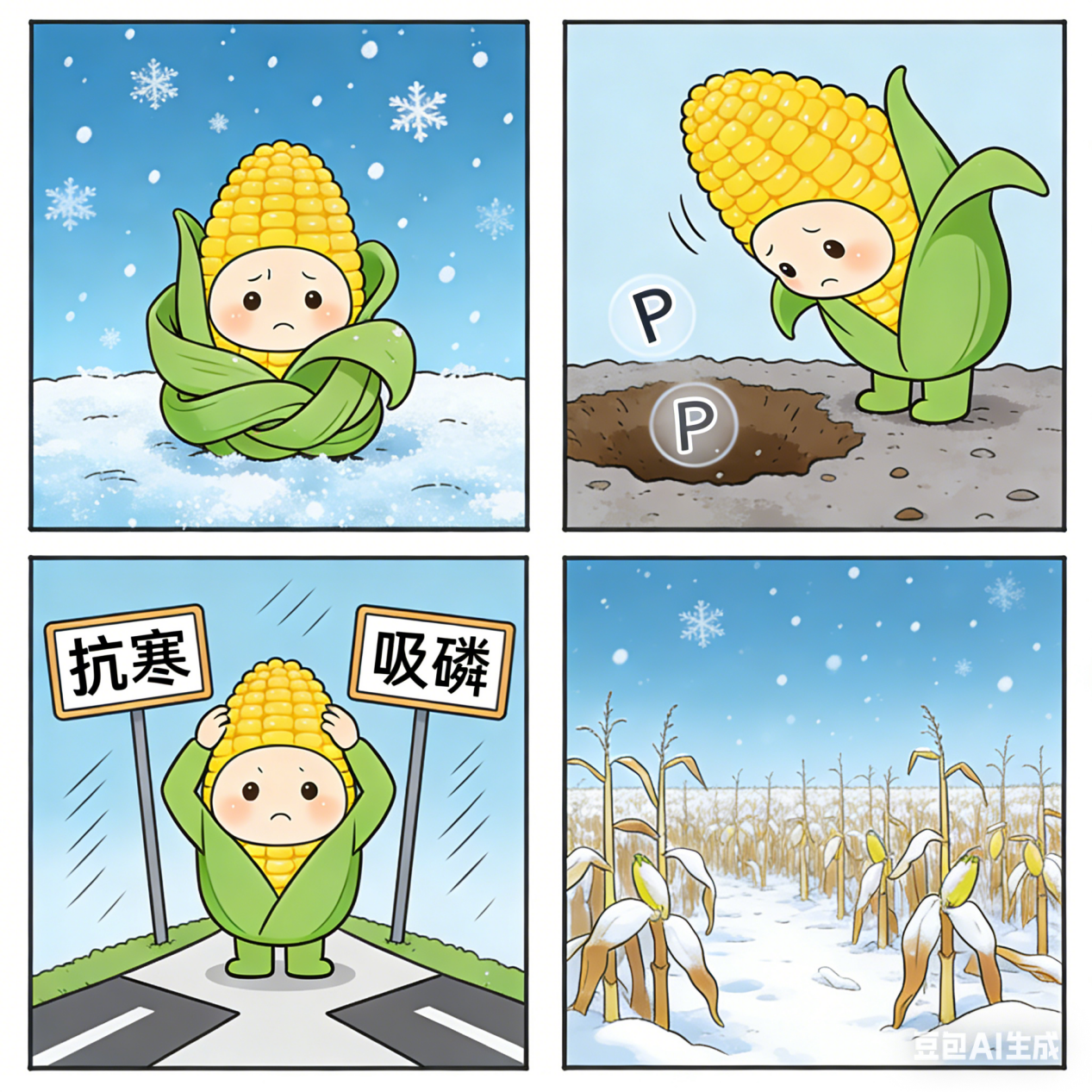 【科研论文科普解读】怕冷的玉米，有了“保暖又管饱”的新方案