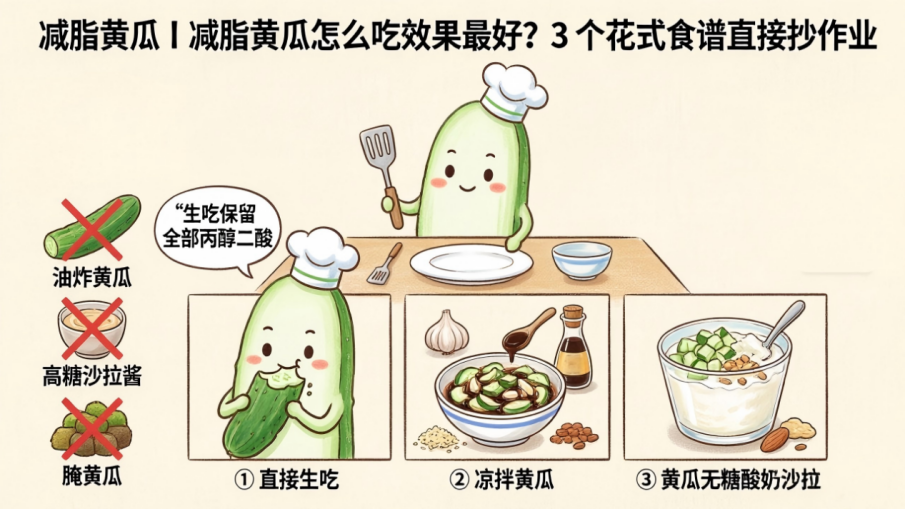 第4期：减脂黄瓜丨减脂黄瓜怎么吃效果最好？3个花式食谱直接抄作业